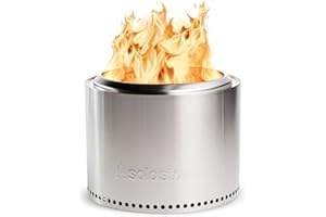 Solo Stove Bonfire 1.0 Brasero sin Humos, Incl. Maletín, Accesorio de Camping portátil para Quemar Madera Natural, Acero Inoxidable 304, ⌀ 49,5 cm, Altura 35,5 cm, 9 kg