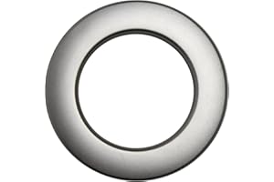 STYLELEX Stoffösen für 40mm Stoffloch - Hightech Kuststoff - Made in Germany - Auch für dicke Stoffe geeignet - 10 Stück - Farbe Edelstahl