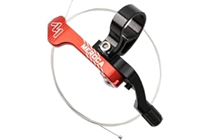POVANJER Levier de contrôle de tige de selle de vélo – Siège télescopique adaptateur anodisé – Remplacement léger et réglable pour vélo de route VTT