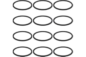 Lyeteung 12 PCS 45x39x2 mm Flat Waste Pipe Sealing Washers, Silicone Washers for Plumbing, Gasket for Siphon, Waste Pipe Seal Ring for Drain Pipe Sink Odour Trap Siphon