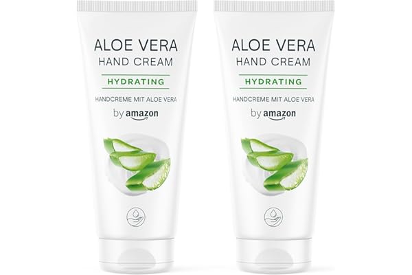by Amazon Crème pour les mains à l'aloe vera 2 x 100 ml