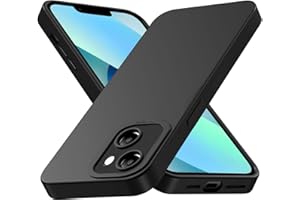 Tenphone Coque pour iPhone 13 (6,1"), Étui de Protection Antichoc en TPU Souple avec Protection Caméra - Noir