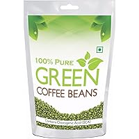 Pure organic Arabica Green Coffee Beans 200gm, Decaffeinated & Unroasted Arabica Coffee for Weight Management