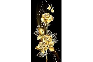 DEMIAWAKINGUK Rosa Dorata DIY Diamond Painting 5d Grandi Dimensioni Diamond Painting Kit Completo Paesaggi Pittura Diamante 5D Fai da Te Decorazione Regalo 45x85cm