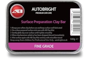 Autobright Pre Cleaning Car Wax Fine Clay Bar 100g Smooth Finish Detailing