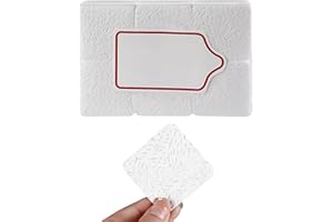 YOEZUO 300 Pcs Coton Ongles Gel non Pelucheux, Tampons en Coton pour le Dissolvant, Blanc