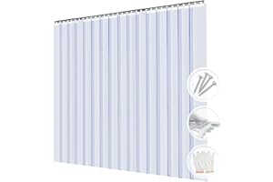 Acepunch Tende in PVC strisce lisce 121x213cm Standard Trasparente Impermeabile Commerciale per congelatori, magazzini, garage, ingressi, sale, stanze, vinile resistente e robusto AP1173