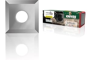 Fraiser TORNADO Cuchillas de repuesto Fraiser 10 unidades para la fresadora de madera U2300 de alta dureza, cuadradas 12X12x1,5, afiladas por los 4 lados, se pueden fijar con tornillos