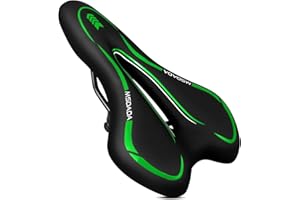 MSDADA Selle de Vélo, Selle Gel Ultra Confortable Ergonomique Imperméable Respirante Absorbant Les Chocs Creux Siège de Vélo pour Vélo VTT Vélo Route Vélo Ville Homme et Femme