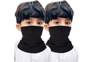 Novawo 6-9 Years Kids Balaclavas Nack Gaiter Tube Breathable Face Cover Elastic Bandana for Boys Girls