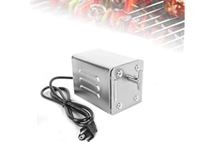 HUKOER SP-S40 15W 70KG Motor eléctrico para Barbacoa de Acero Inoxidable, Barbacoa Motor Profesional Pollo, Cerdo, Cabra Asada a la parilla al Aire Libre (220V-240V)