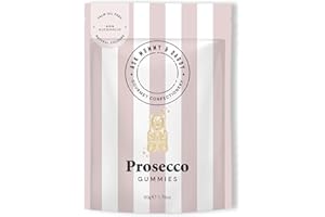 Ask Mummy & Daddy Sparkling Wine Gummy Bears 50g Pouch | Fizzy Candy Flowers | Peach, Green Apple, and Fizz Flavoured Sweets | Chewy Gourmet Jellies | Palm Oil Free and Alcohol Free