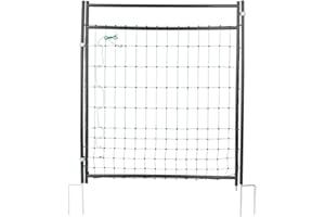 Agrarzone brama do pastwiska siatka ogrodzeniowa 105 cm | Brama do pastwiska ogrodzenie elektryczne siatka ogrodzeniowa | Mały rozmiar oczek i stabilność | Stabilne drzwi pastwiska brama