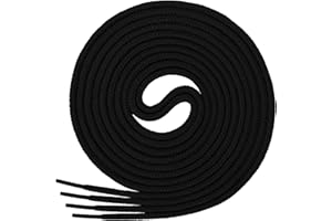 Di Ficchiano Lacets ronds en 100 % coton, indéchirables, Ø 3-4 mm, longueurs 45-200 cm