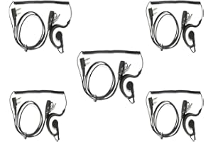 HANDYTRON Microfono Auricular Walkie Talkie Pinganillo Profesional, 2 Pines Compatible Kenwood Proster BF-88E BaoFeng BF-888S