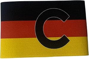 MAKRAN Bazalete Capitan Futbol de tu selección/Brazalete identificador Pais/Accesorios Deportivos de Equipo, brazaletes elásticos, Unisex, Adecuado para múltiples Deportes