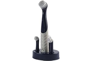 Beldray LA030100FEU7 Tiefreinigungs-Bürste Turbo Brush - Elektrische Badezimmer Reiniger mit 4 oszillierenden Bürstenköpfen, rutschfester Griff, Bürstenhalter inklusive für ordentliche Aufbewahrung