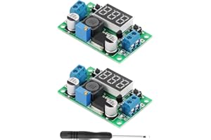 RIIEYOCA Convertisseur abaisseur DC-DC, régulateur de tension réglable 3,2-35 V à 1,25-34 V jusqu'à 2 A, module de tension abaisseur DIY (5 pièces)