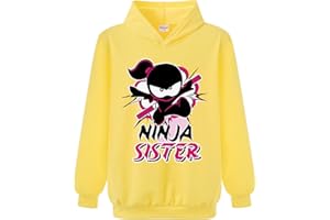 FORLCOOL Ninja Kidz Merch Girls Hooide Cotton Tops Kids Pullover Boy Jumpers