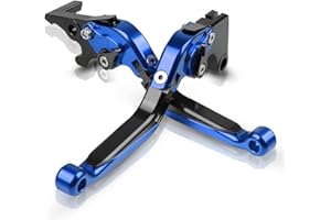 ZHUOWU CNC Kupplung- & Bremshebelsets Klappbar Ausziehbar Für CBR 125R 250R 300R 500R, CB 125R 125F 300F/FA 500F/X 500, Rebel CMX250C CMX250 CA250 NSR125 GROM MSX125 Blau