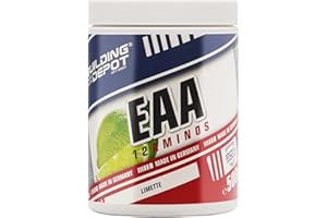 ‎BODYBUILDING DEPOT Bodybuilding Depot - EAA Pulver 500g - Limette | vegane Rezeptur | enthält alle wichtigen Aminosäuren | EAAs in hoher Konzentration
