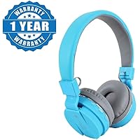 esportic SH12 Wireless Bluetooth Headphones with Built in Mic/Portable and Fordable/SD Card Slot, Compatible with Android, iOS & Windows Devices (Random Colour)