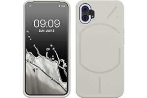 kwmobile Carcasa Compatible con Nothing Phone (1) Funda - Case TPU y Silicona antigolpes - Apto Carga inalámbrica - Blanco