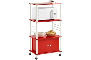 SoBuy® Carrito de Cocina, Estante de Cocina, Estante con Ruedas, estantería de Cocina, FRG12-R,ES