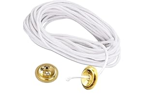 FATIYA 10m/3.28ft 4mm/0.16in Cotton Candle Wick with 2 Wick Floating Holders, Braided Round Wick Cotton Spool, Oil Lamp Wick, Candle Thread for DIY Candle Making Supplies
