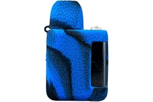 WratryParts - Funda de silicona compatible con Voopoo Argus P2 Kit | Funda protectora, duradera, funda, envoltura, gel, funda, escudo (negro azul)
