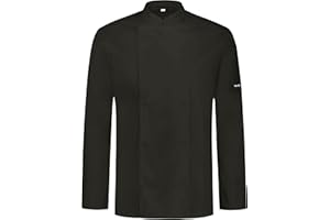 PALLTEX NORI LS Veste De Cuisine pour Homme À Manches Longues | Vêtement De Chef Professionnel Homme | Chef Uniforme À Manches Longues