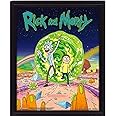Cartoon Network Rick and Morty Portal 3D Lenticular Poster, Multi-Colour, 10 x 8-Inch