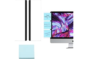HENGBIRD 2 Stück Monitor Memo Board Memoboard Schreibtisch Home Office Gadgets BüRo Gadgets Office Essentials Schreibtisch ZubehöR Computer ZubehöR mit Haftnotiz