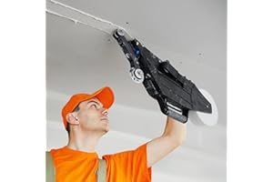 Outil de Rubanage Banjo TTLIFE Gypse avec Roue D'angle Intérieure à Changement Rapide Sangles Réglables Outil de Joint de Panneau de Gypse Opération à Droite/Gauche (Noir)