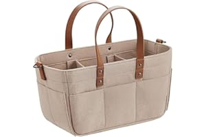 Baby Diaper Caddy Organisateur panier de douche de bébé portable Panier de rangement de poubelle pour voiture pour jouets