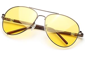 SODQW Lunette de Conduite Vision de Nuit Anti Eblouissement Polarisée- Jaune anti-éblouissement Lunettes - Protection UV400