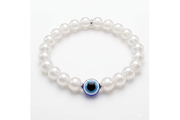 Pearlescent Guardian Evil Eye Bracelet