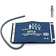 Universal NIBP Cuff with BP12 Connector for Child, 18-26 cm Reusable Single Tube PU Replacement BP Cuff with Inner Airbag for Blood Pressure Monitor Machine