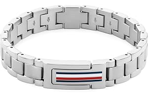 Tommy Hilfiger smycken länkarmband för män i rostfritt stål, One Size, Rostfritt stål, Ingen ädelsten