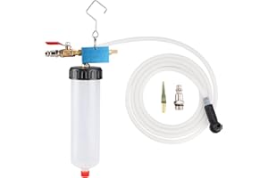 FreeTec Purgeur de Frein Pneumatique 0,3 L – Kit Remplacement Liquide de Frein & Embrayage – Tuyau Transparent 180 cm – Utilisation à Une Personne – Compatible Voiture, Camion et Engin