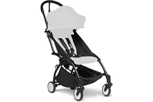 BABYZEN Cadre YOYO2, Noir - Pack textile non inclus - Est livré avec un harnais à 5 points, un dossier inclinable, des arceaux de capote, une bandoulière rembourrée et une housse de protection
