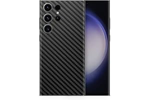 TF Skins Compatible con Samsung Galaxy S23 Ultra Skin Protector de pantalla para la parte trasera con aspecto elegante Protección contra arañazos (negro de carbono)