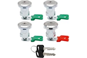 VKINMAN Door Locks Cylinder Lock Set with Keys Replacement for Ford Econoline E150 Van E250 Van E350 Van 1997-2018 DL5886 703369 597638 Front Door Side Door Rear Door Lock Kit