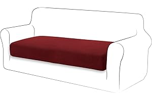 TIANSHU Copriseduta Divano Elasticizzato Fodera per cuscino ad alta elasticità Cuscino per divano Fodera per mobili Coprisedile per divano Fodere per cuscino a 2 posto (2 Posti, Bordeaux)