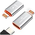 SMART SOURCE Replacement for USB C Female to Lightning Male Adapter, for IOS Devices Such as i-Phones, i-Pads, USB C Charger, Support Fast Charging Cable, (OTG Not Supported)【PACK OF 2】