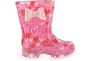 Be Only Fille Bottes Enfant Rosalia Flash Cœur Lumineuses Pluie