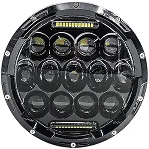 AUTOPOWERZ HID Headlight for Mahindra Bullet 350, Super Thunderbird.(7 inch Round Headlight)