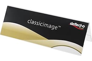 DEFLECTO Deflect-o 48701 - Soporte para cartel (A5, forma en V), transparente