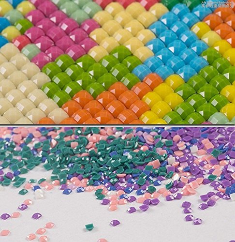 Set Diamond Painting Strass Mosaik Bild Basteln Bastelset Steine Pferde Strand 25x21cm - 7