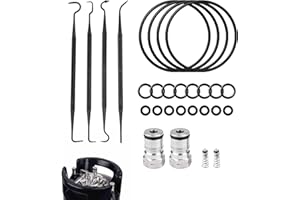 JOJOCY 2 x Cornelius Typ Kugelschloss Fasspfosten + 20 x Dichtungsringe Ersatz-Bier-Soda-Unterlegscheiben-Set mit 4 x O-Ring-Entfernungswerkzeug